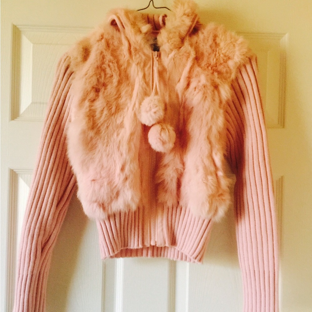 Chilly Willy Fur Trim Sweater